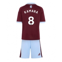 Camiseta Aston Villa Boubacar Kamara #8 Primera Equipación Replica 2026-27 para niños mangas cortas (+ Pantalones cortos)